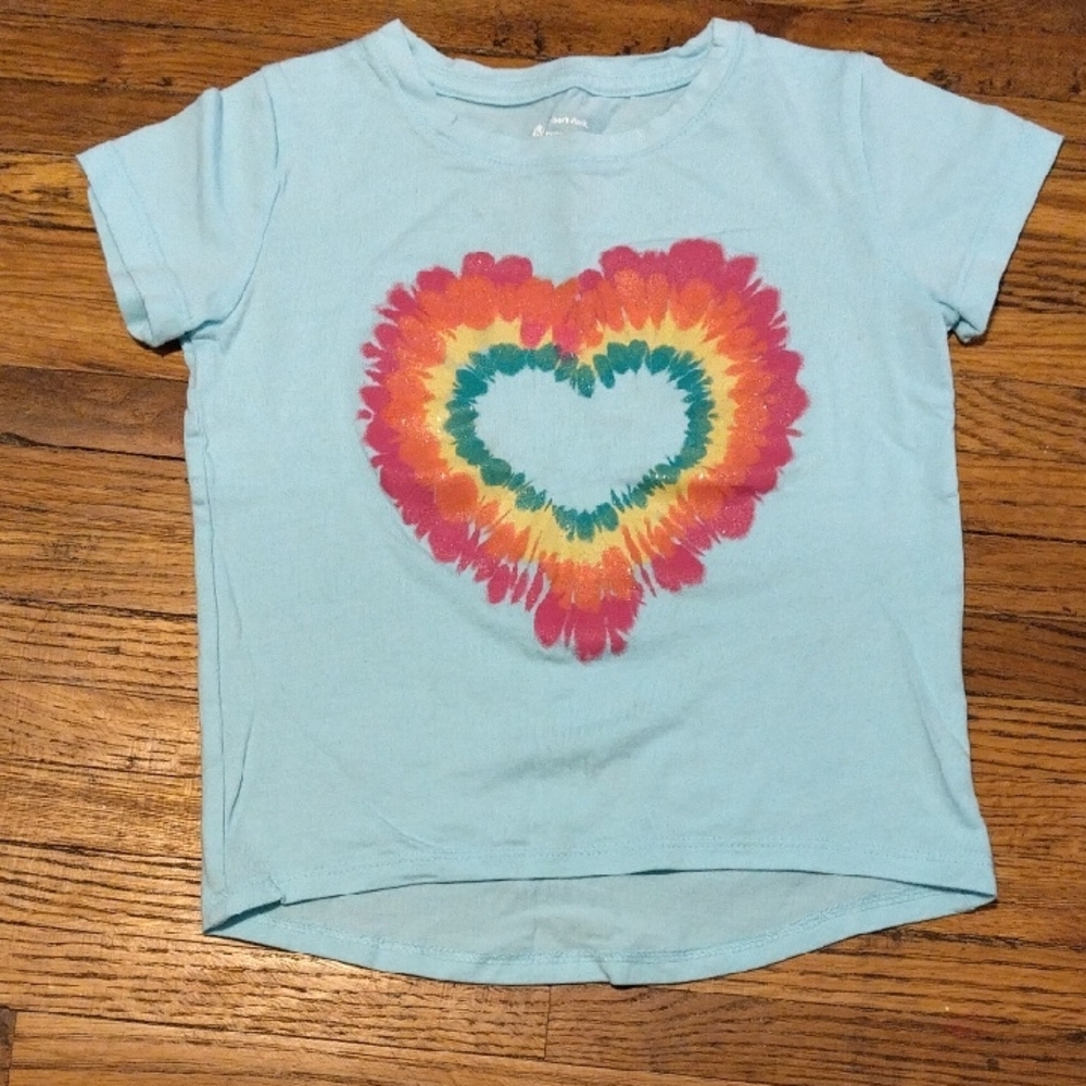 Vibrant Heart Tie-Dye Kids T-Shirt